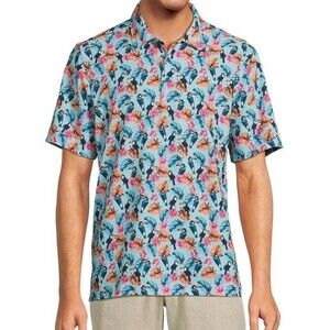 Tommy Bahama Bahama Coast You Can Toucan Island Zone® Polo Shirt Size: Large NWT